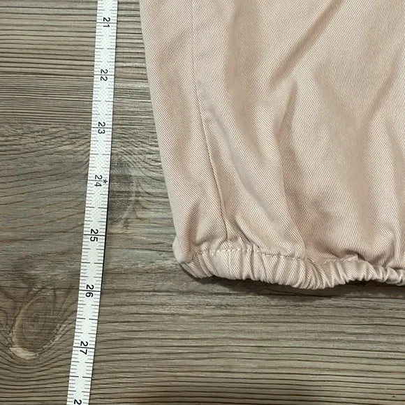 Aerie Tan Softest Utility Jumpsuit One Piece Ruffle Edge Button up Size L - Picture 7 of 10